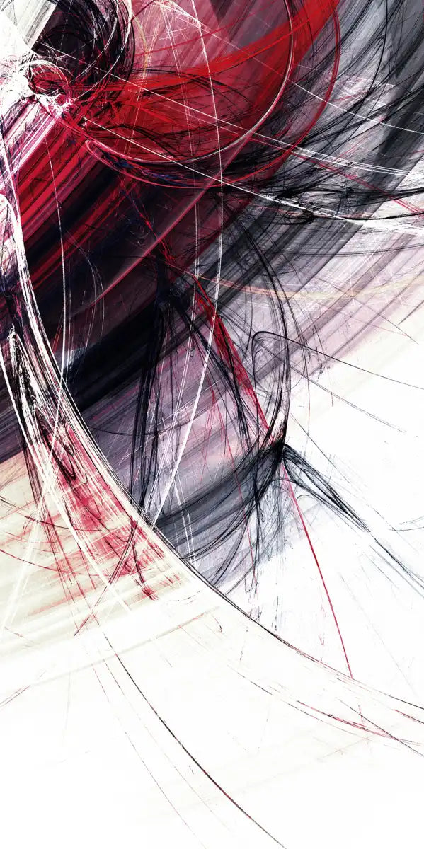 Red Motion Abstract Wall Art