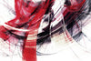 Red Motion Abstract Wall Art