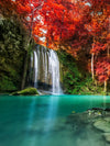Red Waterfall Wall Art