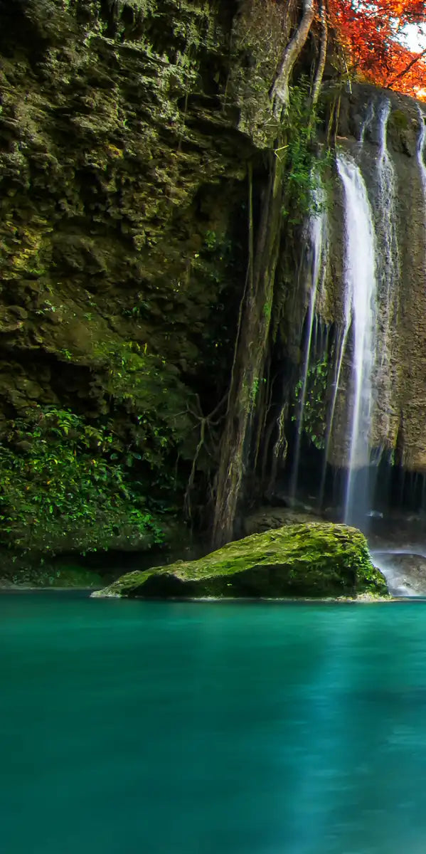 Red Waterfall Wall Art