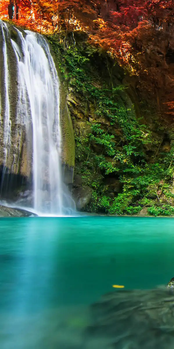 Red Waterfall Wall Art