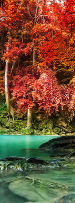 Red Waterfall Wall Art
