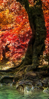 Red Waterfall Wall Art
