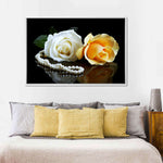 Pearls And Roses Wall Art