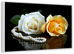 Pearls And Roses Wall Art