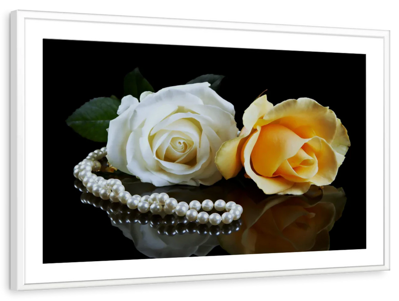 Pearls And Roses Wall Art