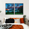 St. Mary Lake Dramatic Sunrise Wall Art