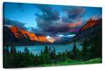 St. Mary Lake Dramatic Sunrise Wall Art