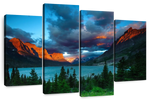 St. Mary Lake Dramatic Sunrise Wall Art