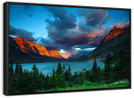 St. Mary Lake Dramatic Sunrise Wall Art