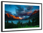 St. Mary Lake Dramatic Sunrise Wall Art