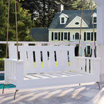 Breezy Acres Rockford Daybed Swing Package with Included Cushions, Lounge, Tricorn Black Paint