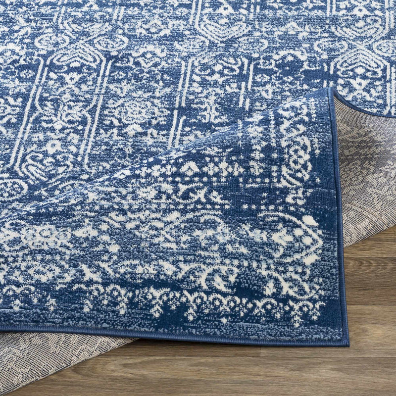 Michie Dark Blue Area Rug