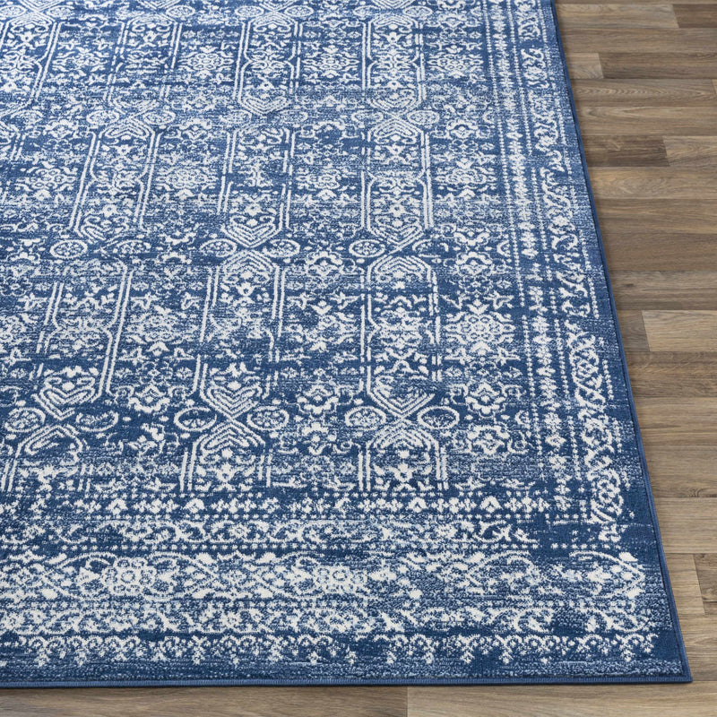 Michie Dark Blue Area Rug