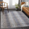 Pointblank Tan & Navy Leopard Print Rug