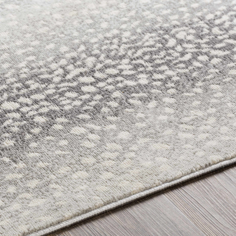 Pointblank Gray & Charcoal Leopard Print Rug