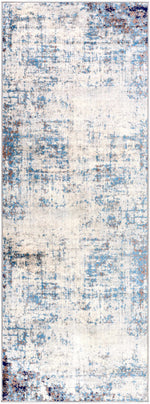 Texanna Abstract Blue/Gray Area Rug