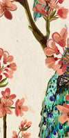 Royal Blue Peacocks Wall Art