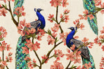Royal Blue Peacocks Wall Art