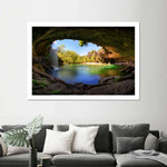 Hamilton Pool And Waterfall Wall Art