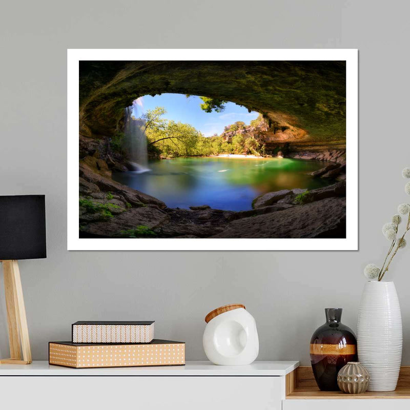 Hamilton Pool And Waterfall Wall Art
