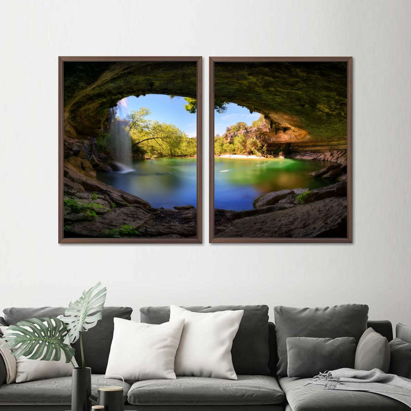 Hamilton Pool And Waterfall Wall Art