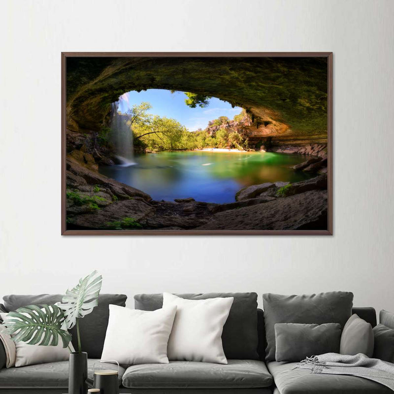 Hamilton Pool And Waterfall Wall Art
