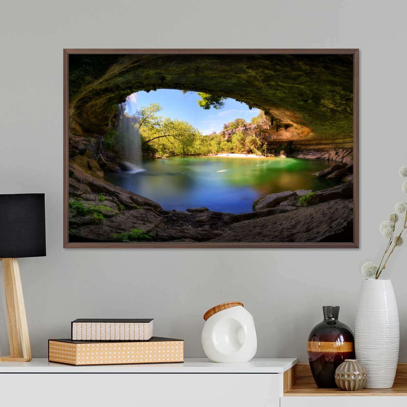 Hamilton Pool And Waterfall Wall Art