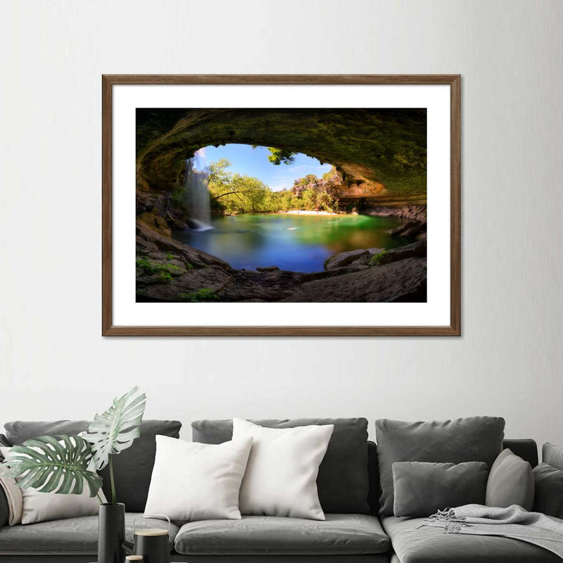 Hamilton Pool And Waterfall Wall Art