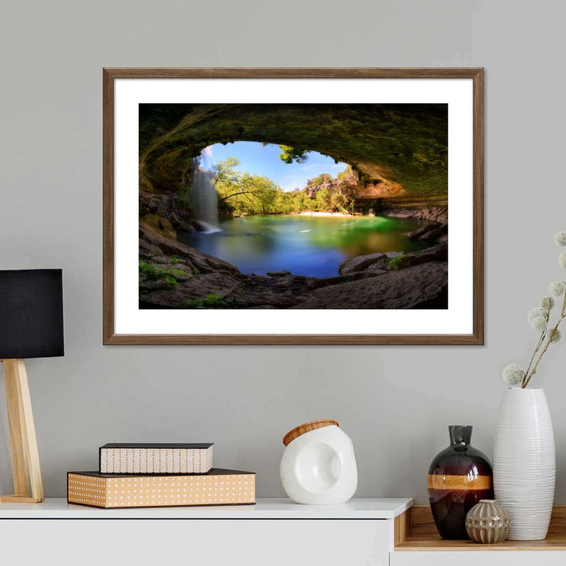 Hamilton Pool And Waterfall Wall Art