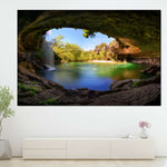 Hamilton Pool And Waterfall Wall Art