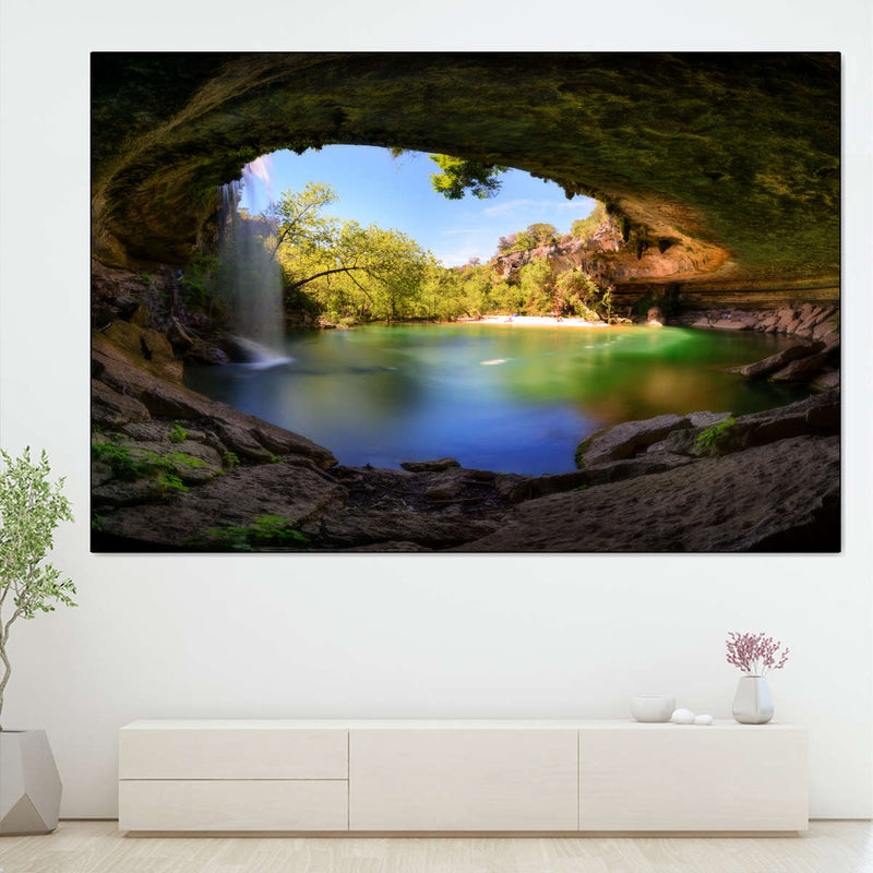 Hamilton Pool And Waterfall Wall Art