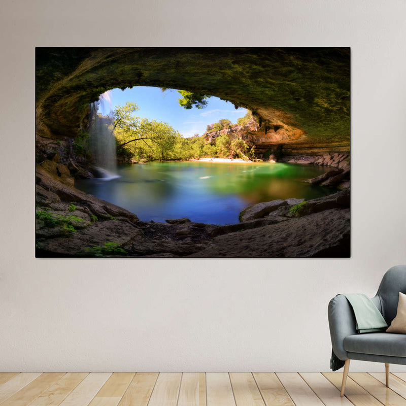 Hamilton Pool And Waterfall Wall Art