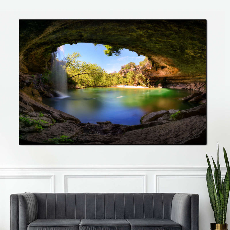 Hamilton Pool And Waterfall Wall Art
