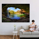 Hamilton Pool And Waterfall Wall Art