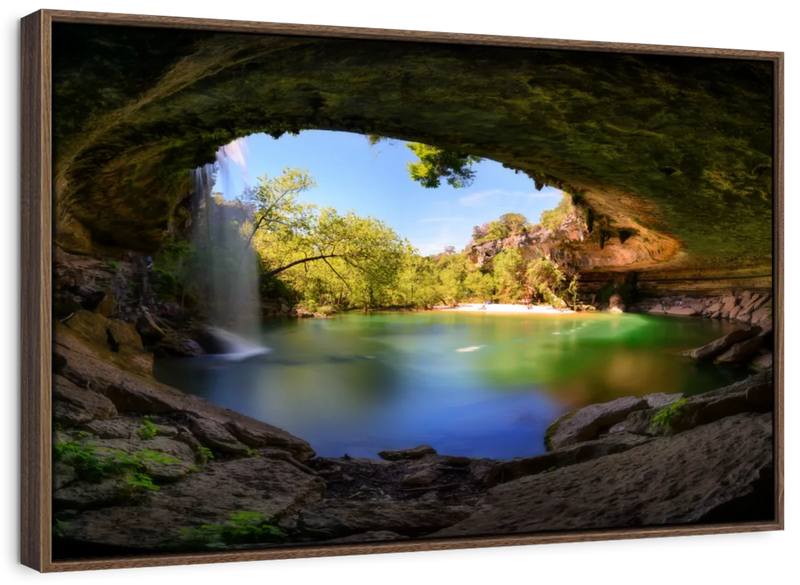 Hamilton Pool And Waterfall Wall Art
