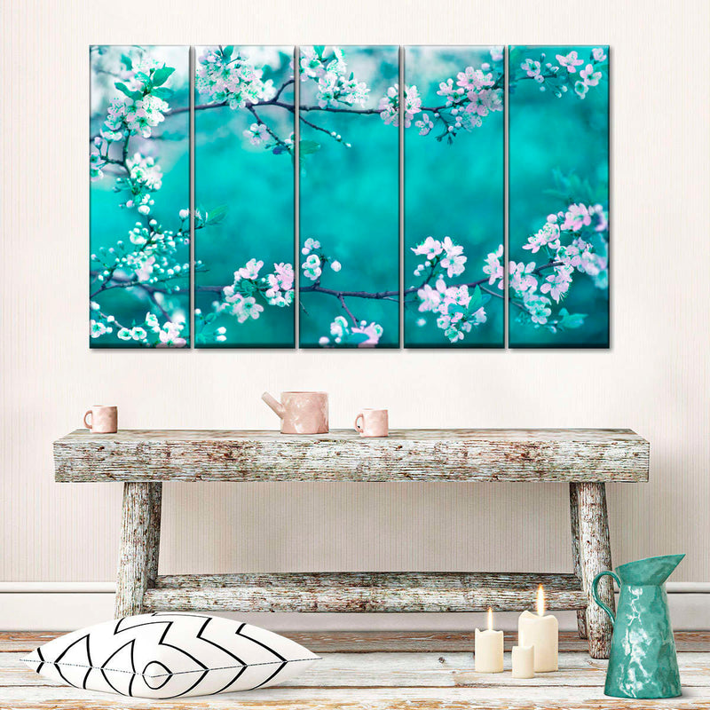 White Cherry Blossoms In Japan Wall Art