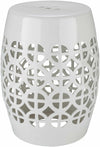 Pondorf White Garden Stool