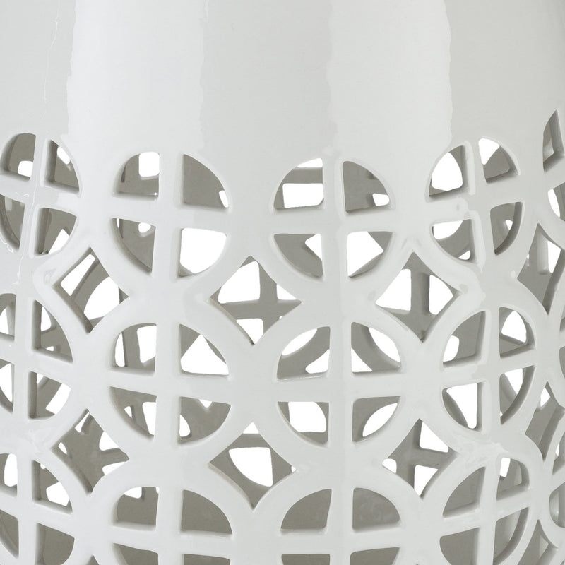 Pondorf White Garden Stool
