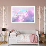 Rainbow On Clouds Wall Art