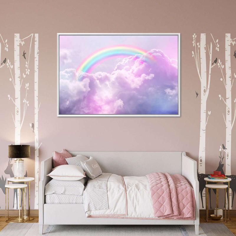 Rainbow On Clouds Wall Art