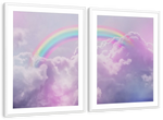 Rainbow On Clouds Wall Art