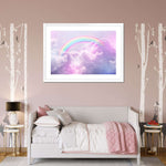 Rainbow On Clouds Wall Art