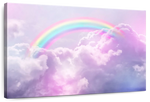 Rainbow On Clouds Wall Art