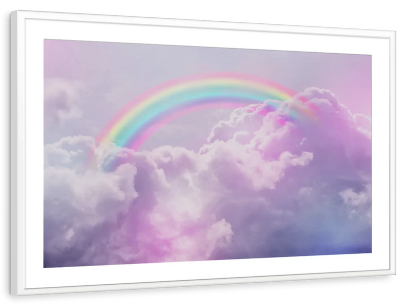 Rainbow On Clouds Wall Art