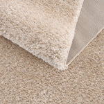 Heavenly Solid Dark Beige Plush Rug