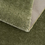 Heavenly Solid Green Plush Rug