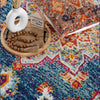 Istanbul Medallion Blue & Orange Area Rug