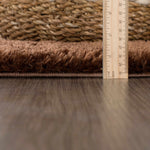 Heavenly Solid Brown Plush Rug