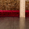 Heavenly Solid Red Plush Rug